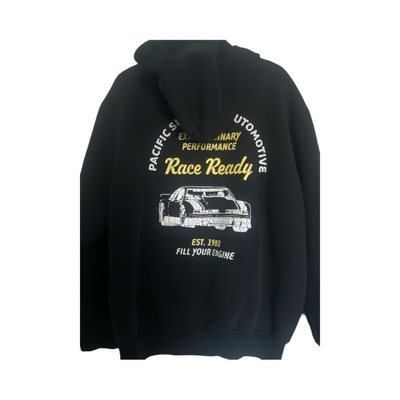 PACSUN  Pacific Sunwear black hoodie in size large - Picture 4 of 5